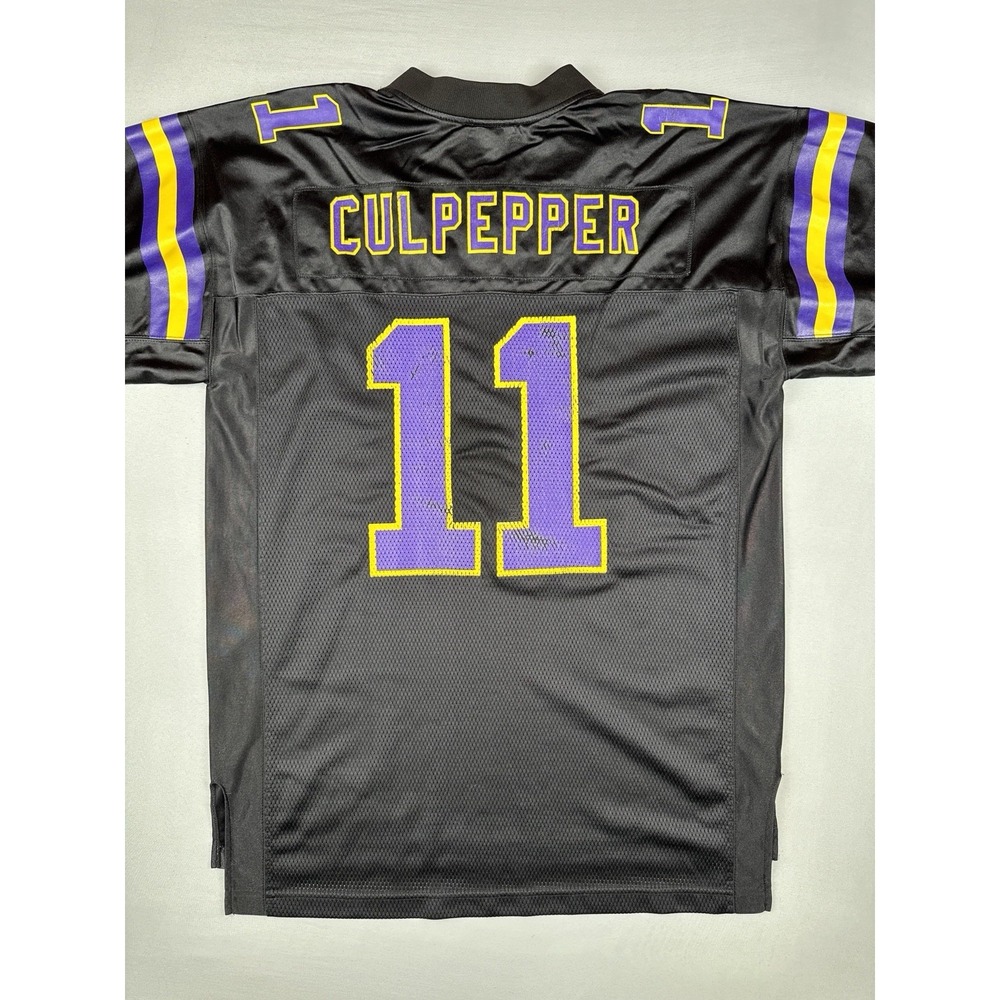 Minnesota Vikings #11 Daunte Culpepper 2004 Black Alternate Jersey Reebok NFL L - Picture 8 of 16
